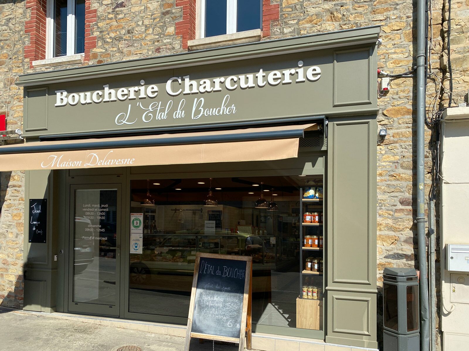 L'étal du boucher